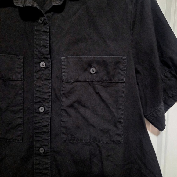 Everlane The Daytripper Shirtdress Womens Black 100% Cotton Utility Size Small - Picture 9 of 10